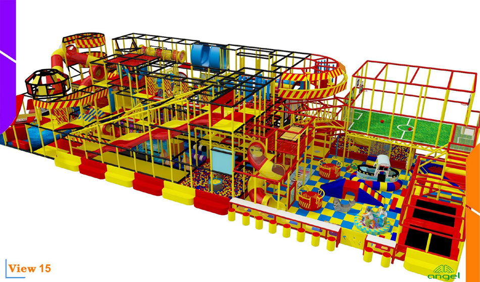 BJ-JA023 - Trampoline park for Birthday Party - Trampoline Park | Bluejayset Playground Heaven