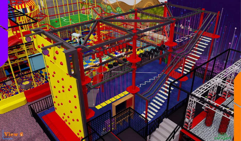 BJ-JA023 - Trampoline park for Birthday Party - Trampoline Park | Bluejayset Playground Heaven