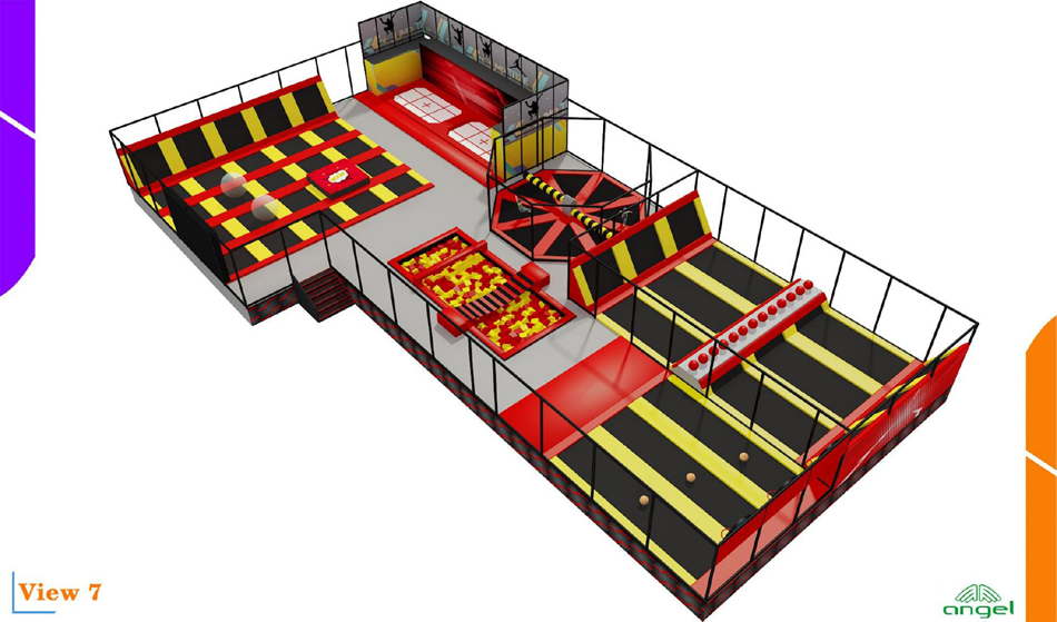 BJ-JA023 - Trampoline park for Birthday Party - Trampoline Park | Bluejayset Playground Heaven