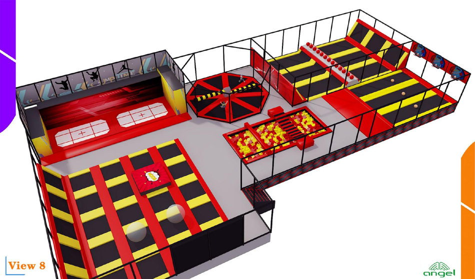 BJ-JA023 - Trampoline park for Birthday Party - Trampoline Park | Bluejayset Playground Heaven