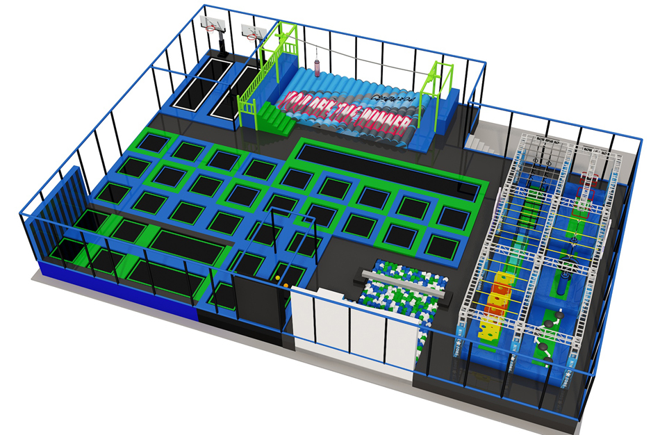 BJ-JA017 - Trampoline park manufacturer - Trampoline Park | Bluejayset Playground Heaven