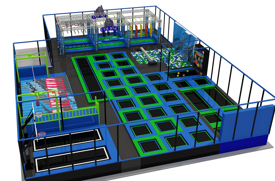BJ-JA017 - Trampoline park manufacturer - Trampoline Park | Bluejayset Playground Heaven