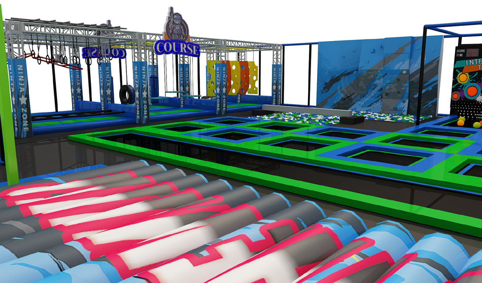 BJ-JA017 - Trampoline park manufacturer - Trampoline Park | Bluejayset Playground Heaven