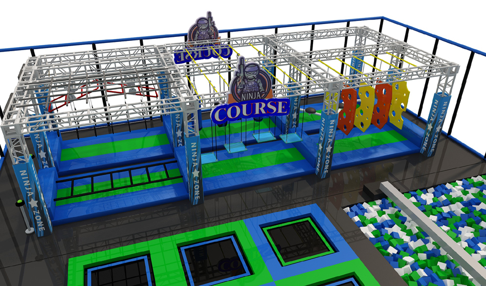 BJ-JA017 - Trampoline park manufacturer - Trampoline Park | Bluejayset Playground Heaven