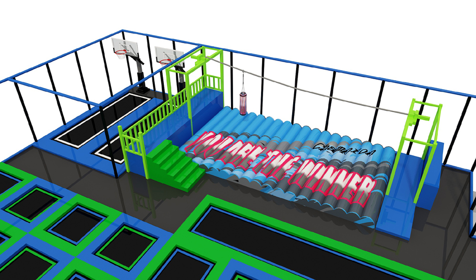 BJ-JA017 - Trampoline park manufacturer - Trampoline Park | Bluejayset Playground Heaven