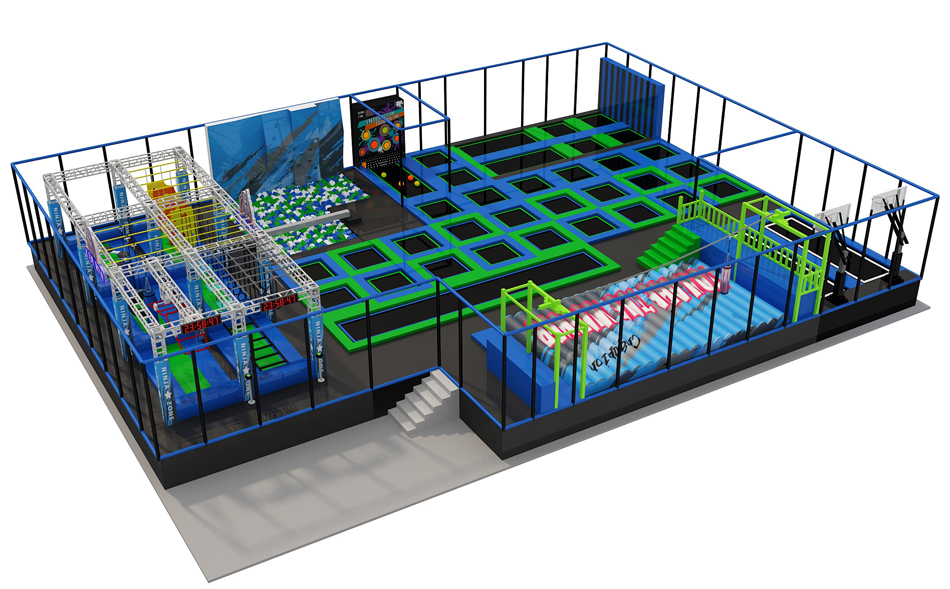 BJ-JA017 - Trampoline park manufacturer - Trampoline Park | Bluejayset Playground Heaven