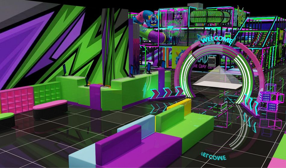 BJ-JD021 - trampoline park play center - Trampoline Park | Bluejayset Playground Heaven