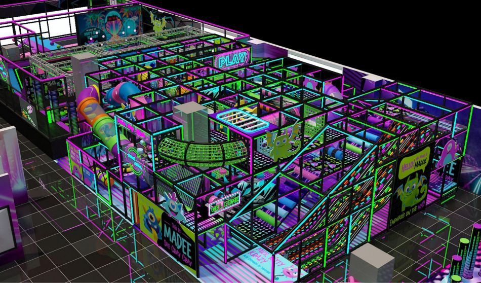 BJ-JD021 - trampoline park play center - Trampoline Park | Bluejayset Playground Heaven