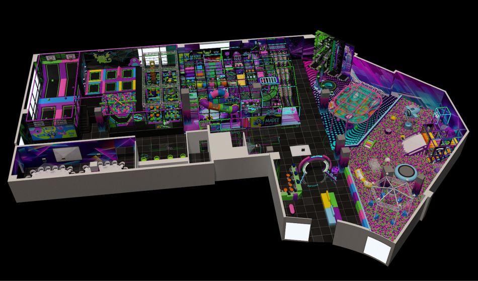 BJ-JD021 - trampoline park play center - Trampoline Park | Bluejayset Playground Heaven