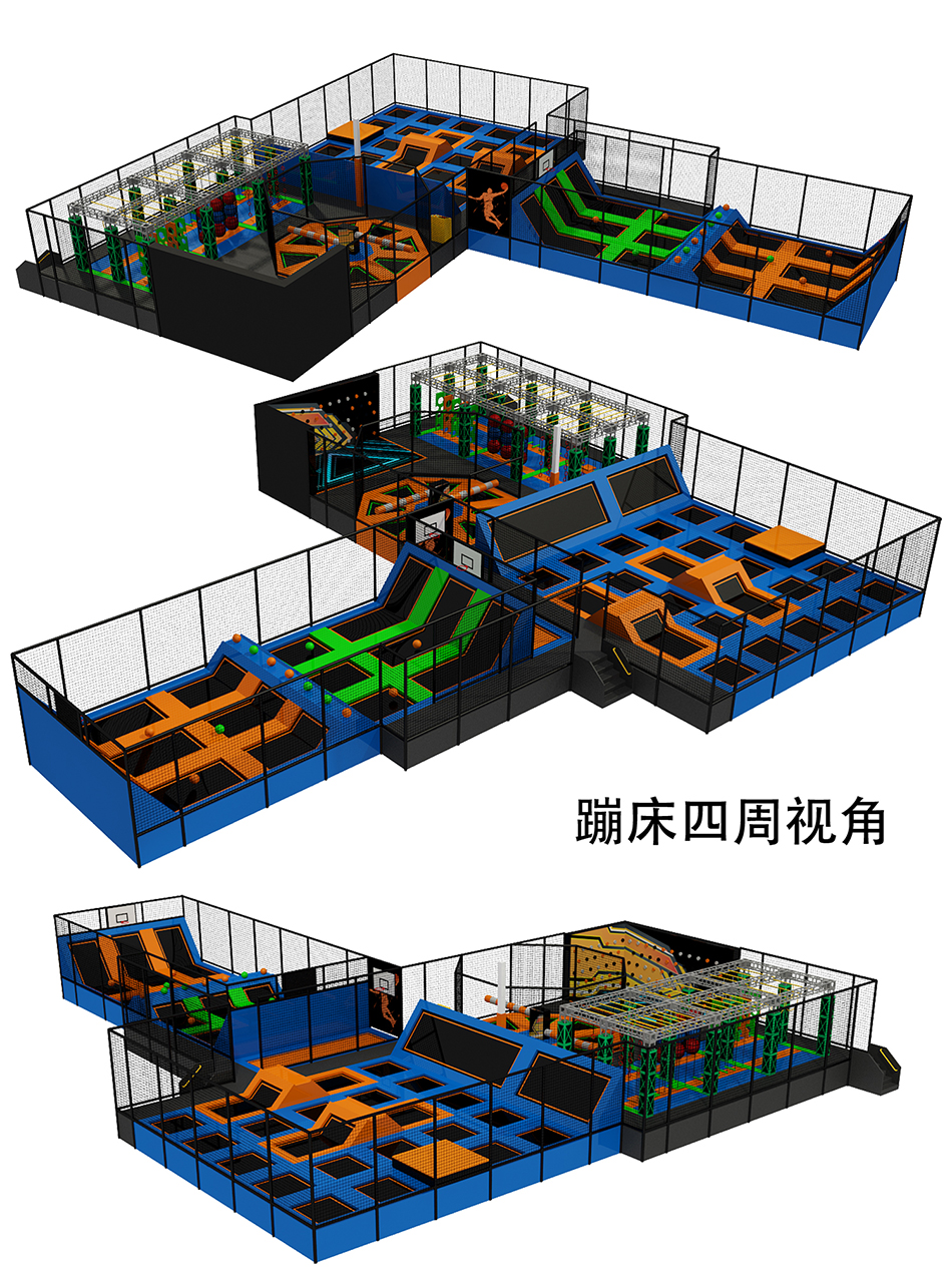 BJ-JA006 - Trampoline park USA - Trampoline Park | Bluejayset Playground Heaven