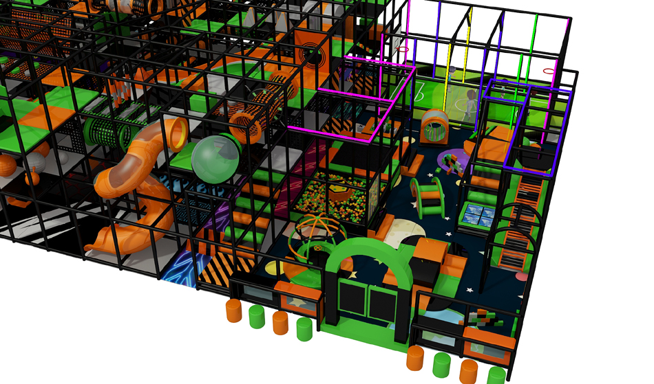 BJ-JB014 - Trampoline park USA - Trampoline Park | Bluejayset Playground Heaven