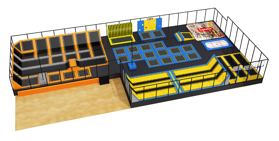 BJ-JA020 - Trampoline Park USA - Trampoline Park | Bluejayset Playground Heaven