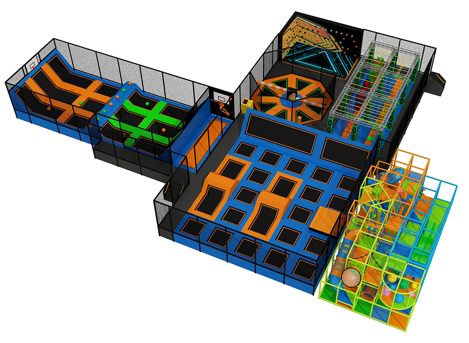 BJ-JA006 - Trampoline park USA - Trampoline Park | Bluejayset Playground Heaven