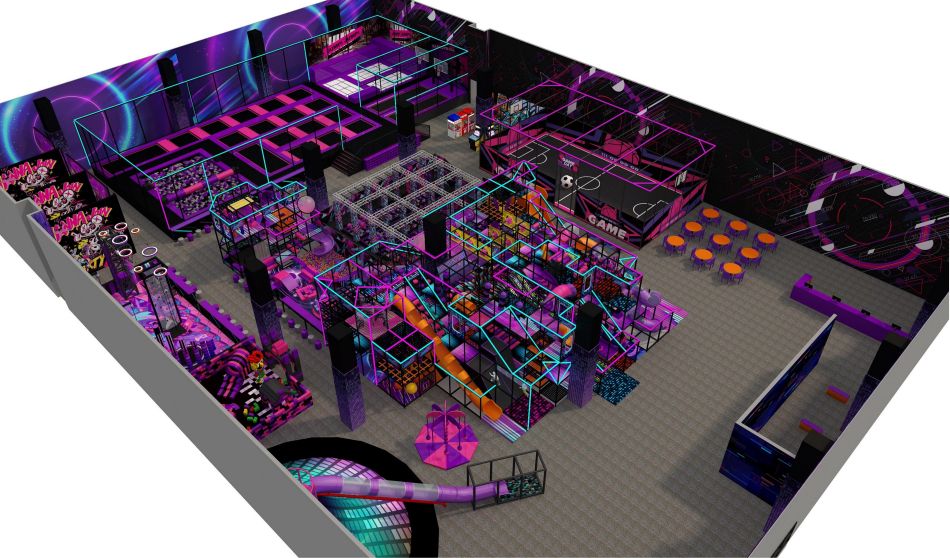BJ-JD019 - Trampoline park with soft play price - Trampoline Park | Bluejayset Playground Heaven