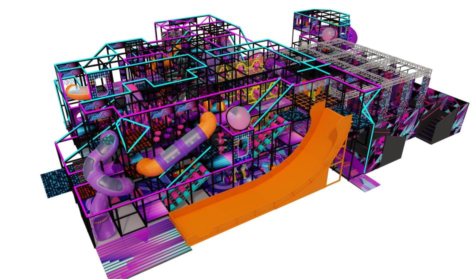 BJ-JD019 - Trampoline park with soft play price - Trampoline Park | Bluejayset Playground Heaven