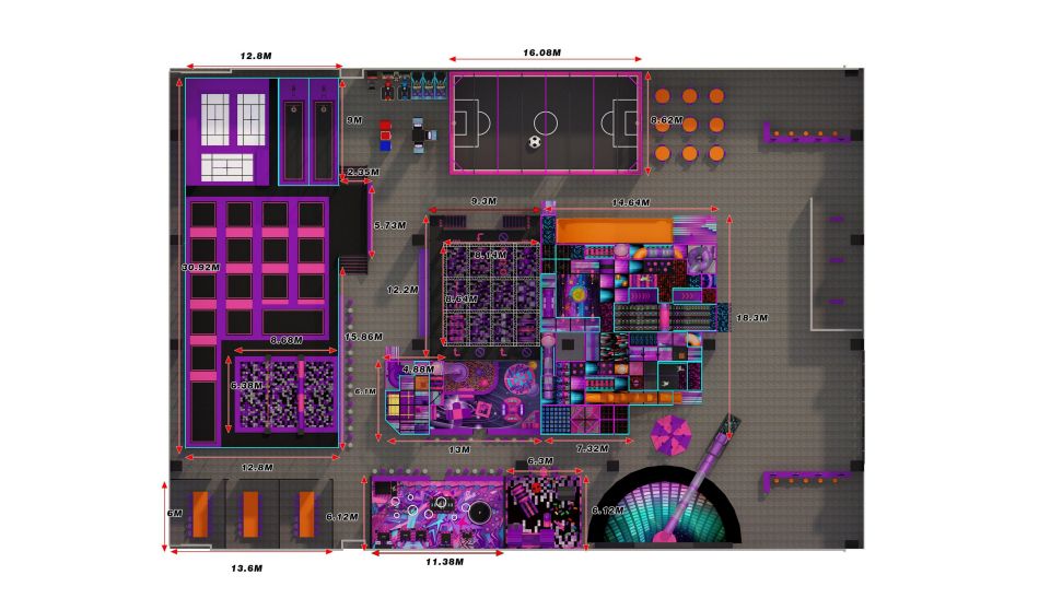 BJ-JD019 - Trampoline park with soft play price - Trampoline Park | Bluejayset Playground Heaven