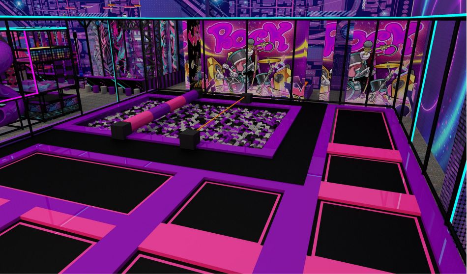 BJ-JD019 - Trampoline park with soft play price - Trampoline Park | Bluejayset Playground Heaven