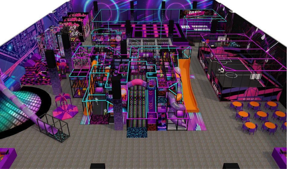 BJ-JD019 - Trampoline park with soft play price - Trampoline Park | Bluejayset Playground Heaven