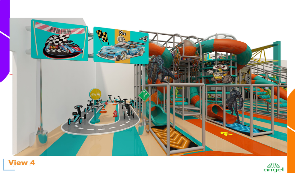 BJ-JD012 - Trampoline park with Soft playground - Trampoline Park | Bluejayset Playground Heaven
