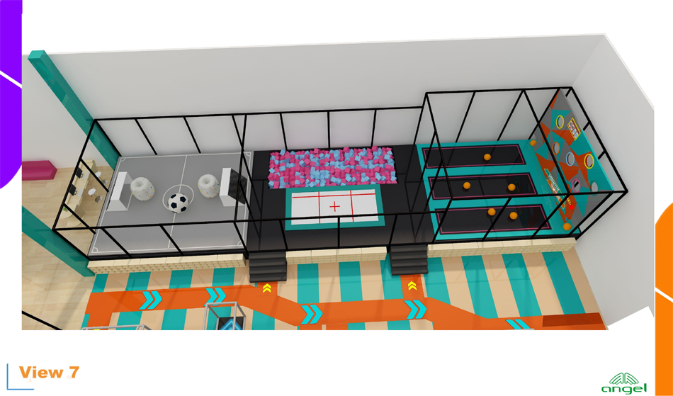 BJ-JD012 - Trampoline park with Soft playground - Trampoline Park | Bluejayset Playground Heaven