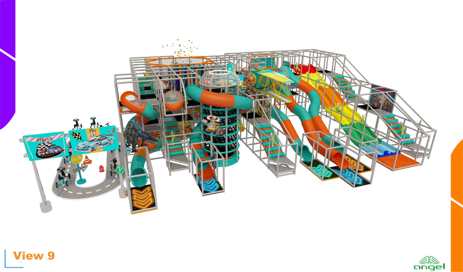 BJ-JD012 - Trampoline park with Soft playground - Trampoline Park | Bluejayset Playground Heaven
