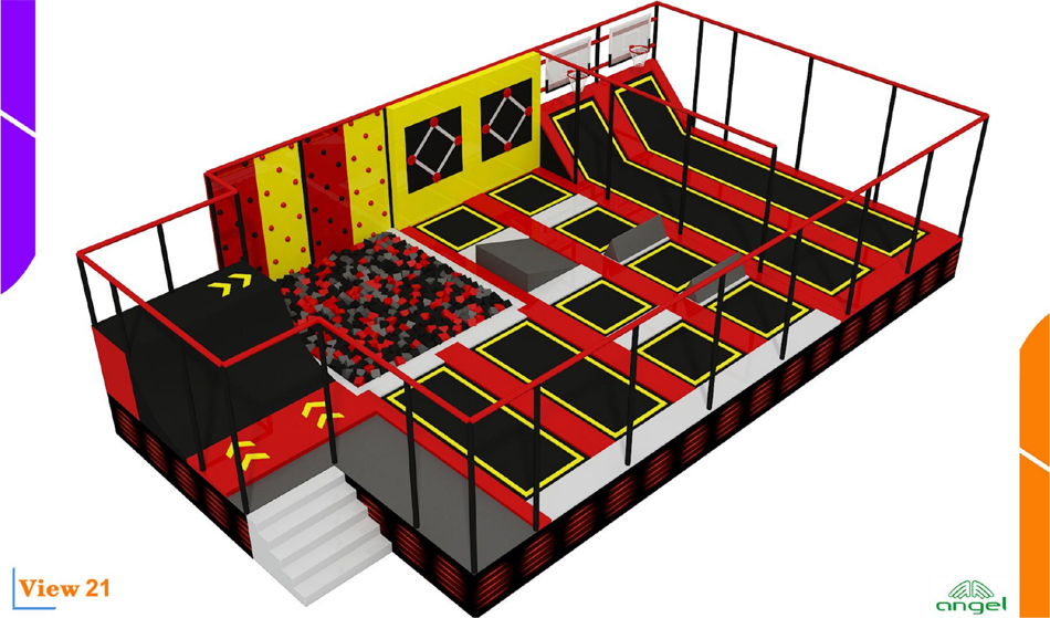 BJ-JD008 - trampoline parks - Trampoline Park | Bluejayset Playground Heaven