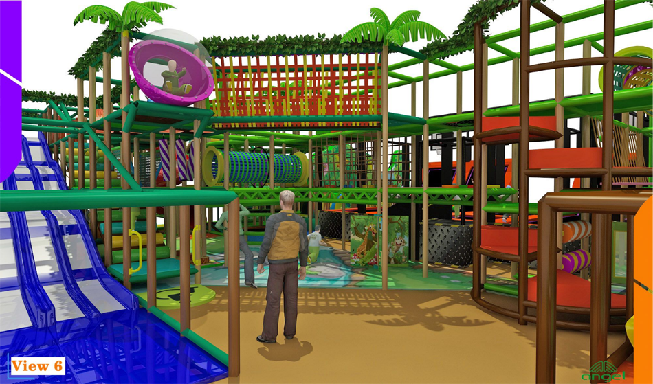 BJ-JD009 - trampoline place - Trampoline Park | Bluejayset Playground Heaven
