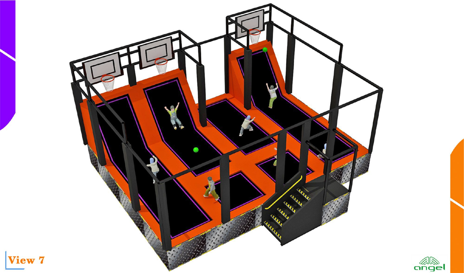 BJ-JD009 - trampoline place - Trampoline Park | Bluejayset Playground Heaven
