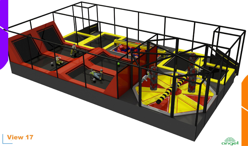BJ-JC009 - trampoline price - Trampoline Park | Bluejayset Playground Heaven