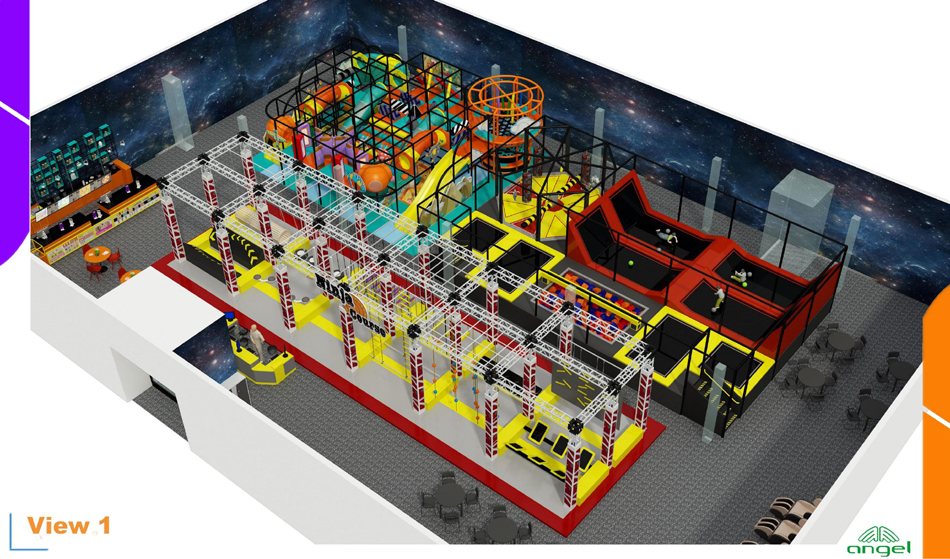 BJ-JC009 - trampoline price - Trampoline Park | Bluejayset Playground Heaven