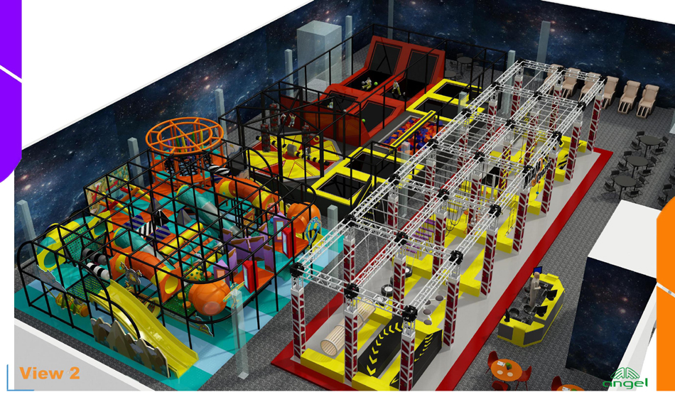 BJ-JC009 - trampoline price - Trampoline Park | Bluejayset Playground Heaven