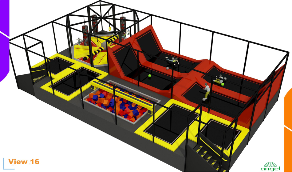BJ-JC009 - trampoline price - Trampoline Park | Bluejayset Playground Heaven
