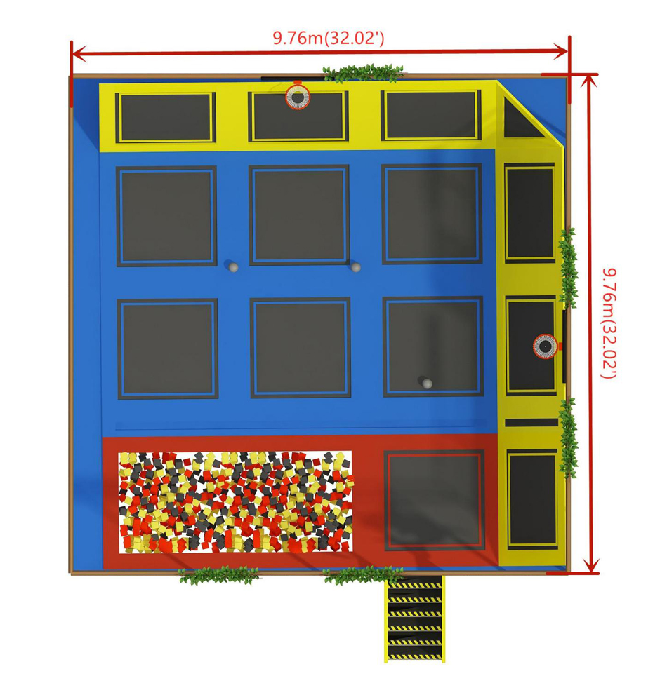 BJ-JC020 - trampoline world - Trampoline Park | Bluejayset Playground Heaven