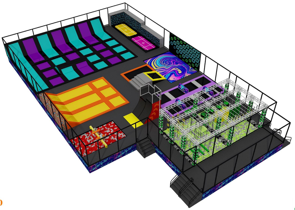 BJ-JA008 - trampolines for sale - Trampoline Park | Bluejayset Playground Heaven