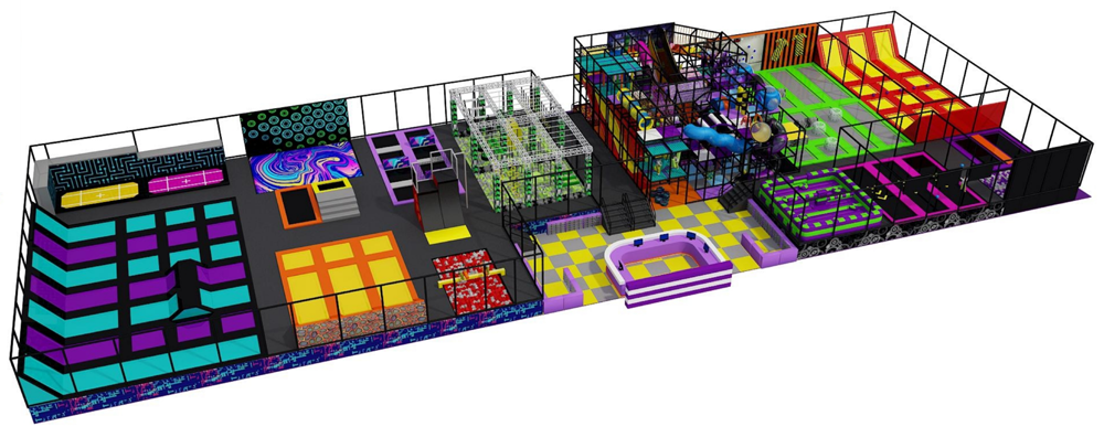 BJ-JA008 - trampolines for sale - Trampoline Park | Bluejayset Playground Heaven