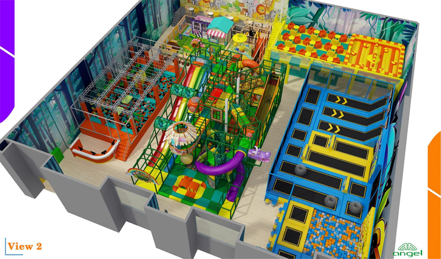BJ-JD005 - trampolines for sale - Trampoline Park | Bluejayset Playground Heaven