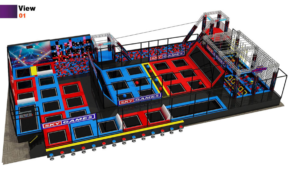 BJ-JB015 - trampolines for saleÂ - Trampoline Park | Bluejayset Playground Heaven