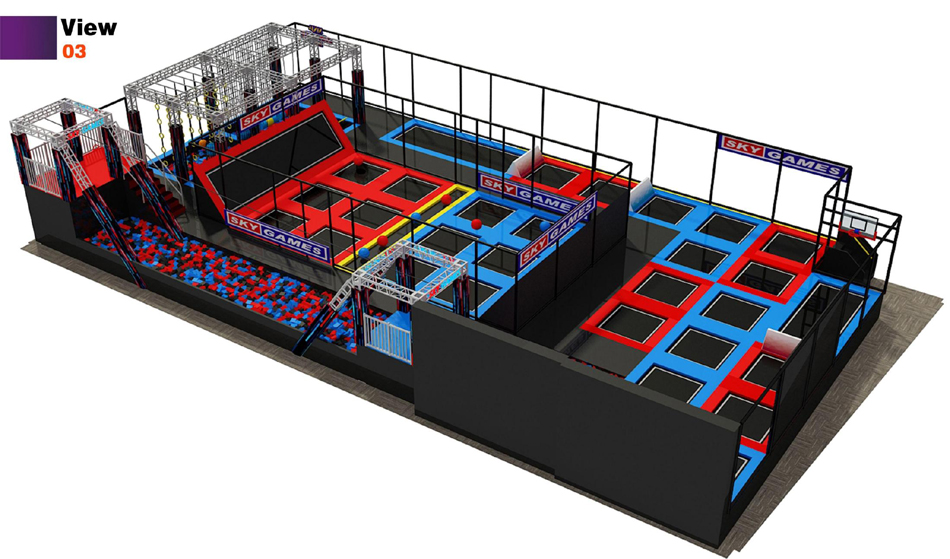 BJ-JB015 - trampolines for saleÂ - Trampoline Park | Bluejayset Playground Heaven