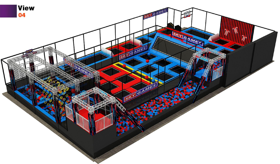 BJ-JB015 - trampolines for saleÂ - Trampoline Park | Bluejayset Playground Heaven