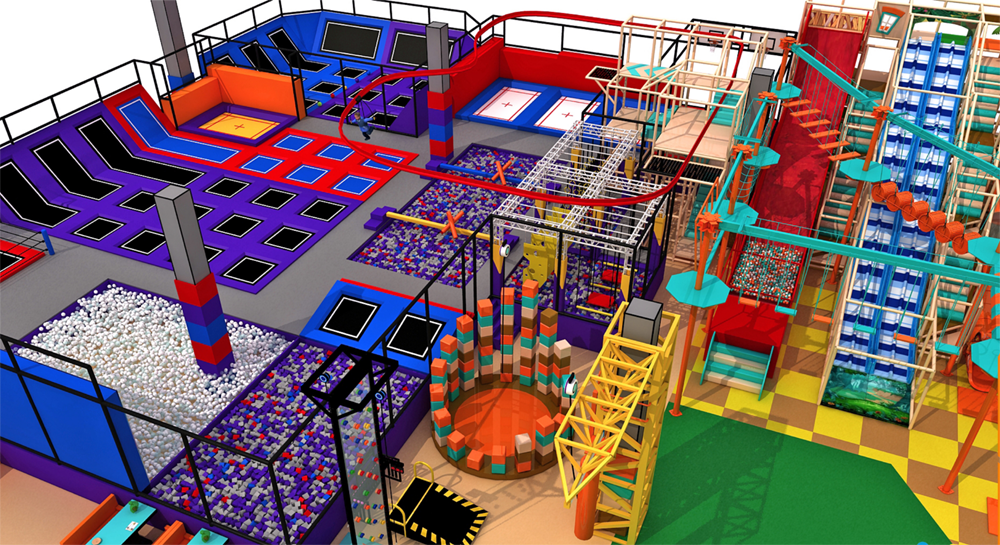 BJ-JB029 - trampolines for saleÂ - Trampoline Park | Bluejayset Playground Heaven