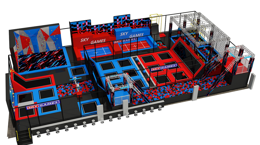 BJ-JB015 - trampolines for saleÂ - Trampoline Park | Bluejayset Playground Heaven
