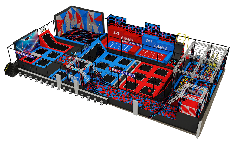BJ-JB015 - trampolines for saleÂ - Trampoline Park | Bluejayset Playground Heaven