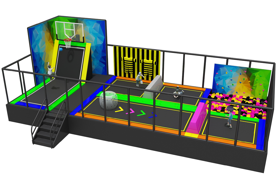BJ-JC013 - where to buy a trampoline - Trampoline Park | Bluejayset Playground Heaven